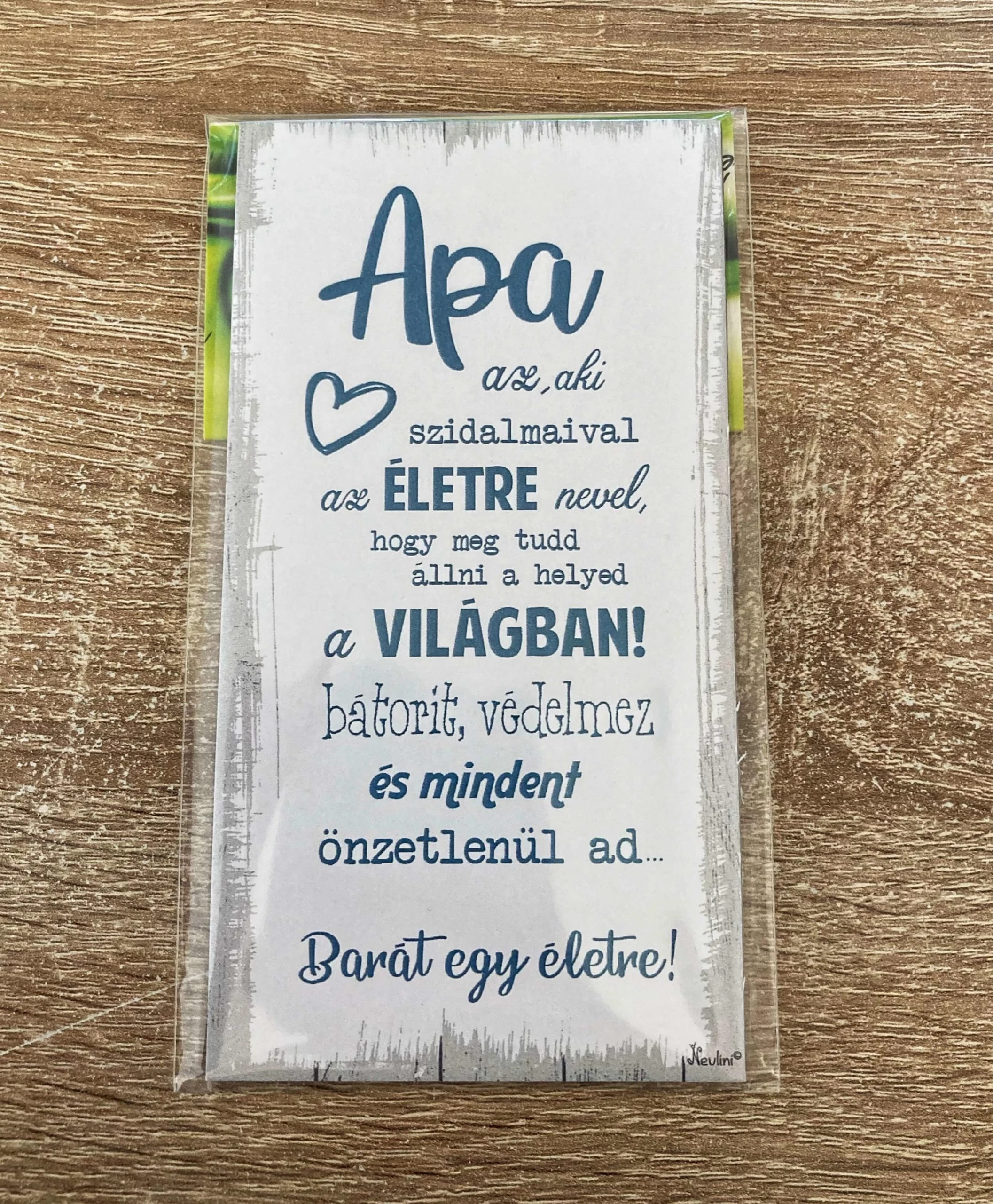 Fa mágnes - Apa az aki- Ajándék Apának - Ajándék Apák napjára