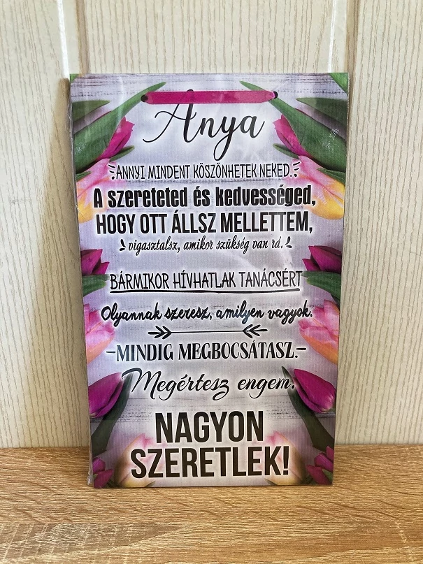 Dísztábla kicsi - Anya annyi mindent - Ajándék Anyának - Anyák napi ajándék