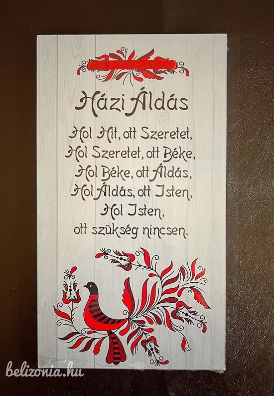 Dísztábla kicsi - Házi Áldás 2- Ajándék ötlet házavatóra