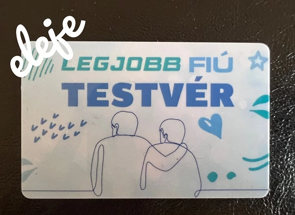 Kártya - Legjobb Fiú Testvér - Ajándék Testvérnek