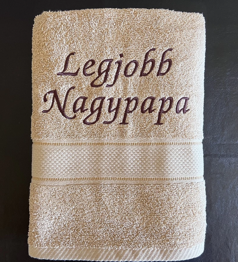 Törölköző-Legjobb nagypapa  - Ajándék Nagypapának - Apák napi ajándék