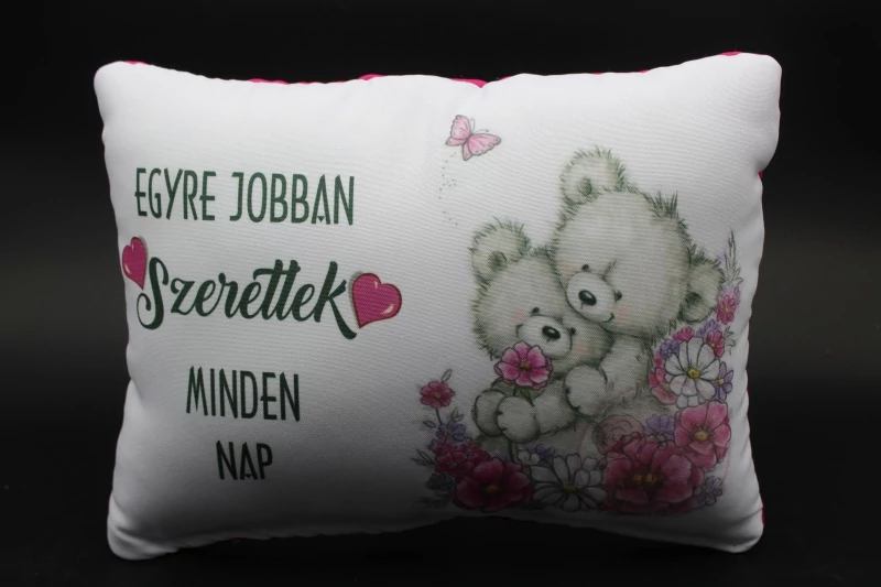 Párna - Egyre jobban szeretlek minden nap - Ajándék ötlet valentin napra - Szerelmes ajándék