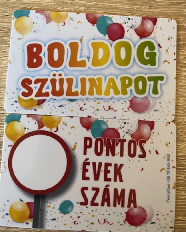 Kártya - Boldog szülinapot Lufis - Ajándék ötlet születésnapra