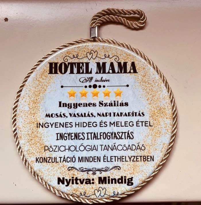 Edényalátét és fali kép - MAMA hotel - Ajándék Nagymamának Anyák napjára