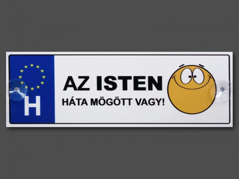 Rendszámtábla - Az Isten háta mögött - Vicces ajándék