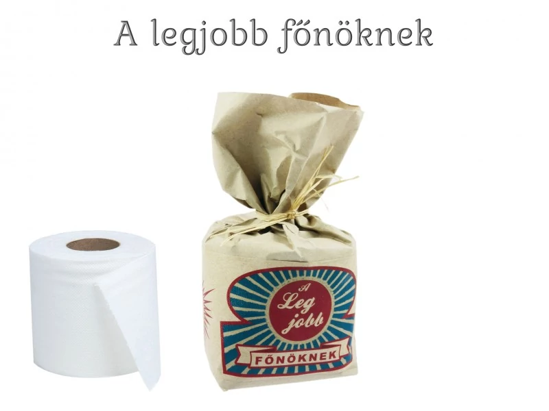 WC papír - Legjobb Főnök - Vicces ajándék ötlet főnöknek